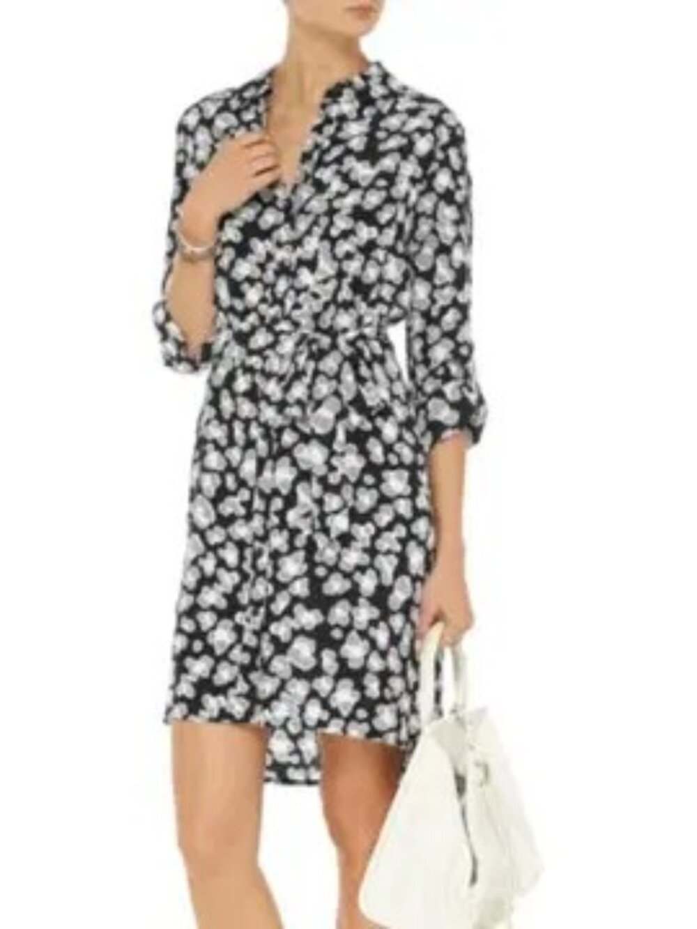Diane Von Furstenberg Prita Silk Shirtdress 0 NWOT Authentic
